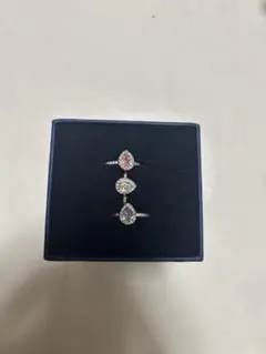 Swarovski リングセット 3点