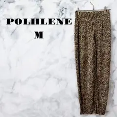 【良品】POLHLENE ヒョウ柄パンツ カジュアル レディース ズボン【M】