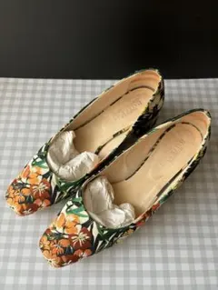 ロンハーマン購入　花柄 ヒール パンプス (箱入り) レベッカバルドゥッチのサムネイル