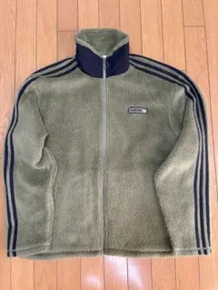 マ*ー様 adidas フリースジャケット　カーキ　L