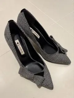 DIANA チェック パンプス♪