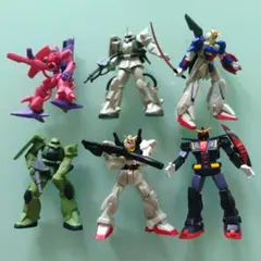 HGシリーズ MSセレクション 6体セット+おまけ ガシャポン