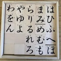 木製 ひらがな 積み木 知育玩具 モンテッソーリ 教育 幼児 学習 おもちゃ