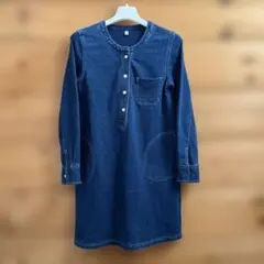 無印良品 デニム風ワンピース 140 MUJI