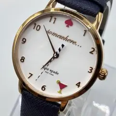 極美品　稼働⭐️Kate Spade 腕時計 クォーツ　ハート　レディース　紺のサムネイル