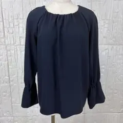 【美品】【B ability BOSCH】ブラウス ネイビー 38/M【E7】のサムネイル