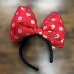 ディズニー　ミニーマウス リボン　カチューシャ