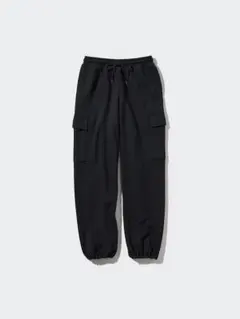 スウェットカーゴパンツ　ブラック　レディースXL