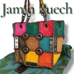 美品/レア✨️ジャマンピエッシュ トートバッグ オヌ ハラコ メタルパッチワークのサムネイル