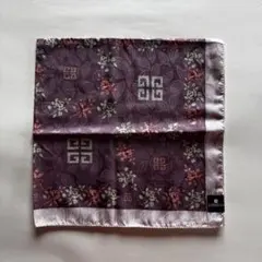 [新品未使用] GIVENCHY ジバンシー ハンカチ パープル 花柄のサムネイル