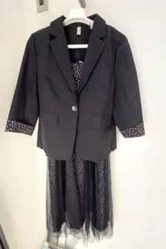 卒業式　入学式　フォーマル　ジャケット　チュールワンピースセット　　 3XL