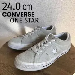 24cm コンバース　スウェード ワンスター スニーカー