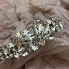 クリスタル装飾のウェディングヘッドドレス