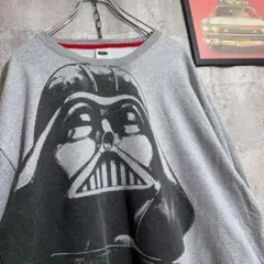 US古着/3XL ダースベイダー スターウォーズ グレー 長袖 スウェット レア