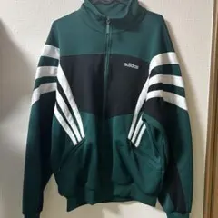 adidas ジャージ M ダークグリーン/ブラック