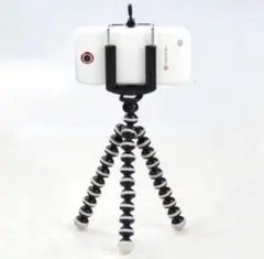 いつでもどこでも手軽に◎ 軽量 スマホスタンド くねくね三脚 携帯スタンド