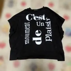 SCOT CLUB ロゴプリント 半袖Tシャツ ブラック★Mのサムネイル