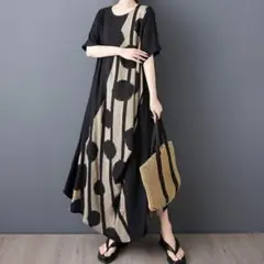 希少美品 MM6 アシンメトリー 変形 ボーダー ノースリーブ ワンピース