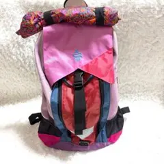 希少 アールディーズ リュック バッグパック マルチカラー ピンク レインカバーのサムネイル