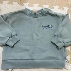 PETIT MAIN 水色 トレーナー