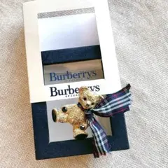 バーバリー　BURBERRYヴィンテージ テディベア ブローチ箱入りのサムネイル