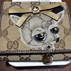 ✨新品未使用✨ GUCCI 長財布 GGライン GG柄 チワワ アニマル - メルカリ