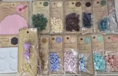 シーリングワックスセットとスタンプ全15点