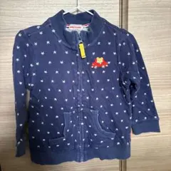 ミキハウス　パーカー　プッチー　星　車　刺繍　90