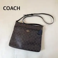 COACH ショルダーバッグ ダークブラウン レディース