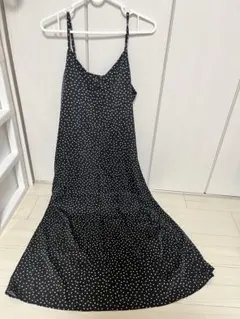 GU 黒白ドット キャミワンピース Sサイズ