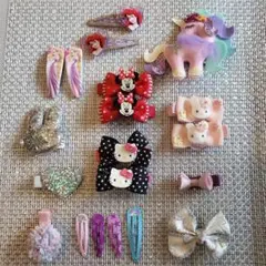 ディズニーヘアピンセット 15点 アリエル ラプンツェル キティ 美品 女の子用