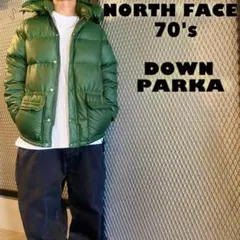 70's NORTH FACE/ノースフェイス ダウンパーカー 緑