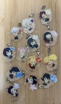 鬼滅の刃 ゆらふわランダムアクリルチャーム　フラワーver.1、2 セミコンプ