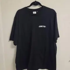 GU Qoonana TOKYO Tシャツ ブラック XL