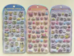 正規品 たまごっち コットンパフィシール 3枚 まめっち ふらわっち おやじっち