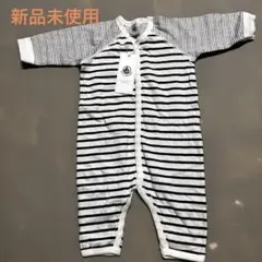 PETIT BATEAU ストライプロンパース 6m 新品未使用