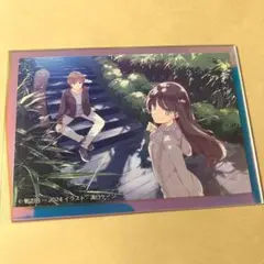 青ブタ　青春ブタ野郎シリーズ　オーロラアクリルカード　桜島麻衣　梓川咲太　③