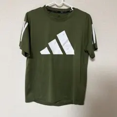 adidas トレーニングシャツ カーキ Sサイズ