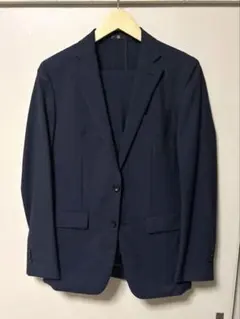 ネイビー シングル　ビジネススーツ　SUITS select クリーニング済み