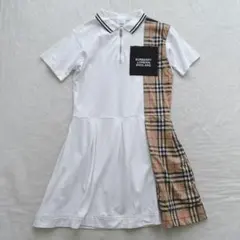【美品】バーバリー　ポロシャツ　ワンピース　ノバチェック　現行　Aライン