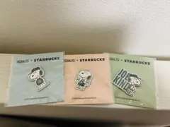 PEANUTS×STARBUCKS スヌーピーピンバッジ