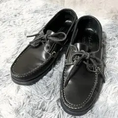 美品　Paraboot BARTH バース MARINE 黒　デッキシューズ