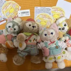 ディズニー　ダッフィー　ワンダフルキッチン　ぬいぐるみバッジ　おまとめセット