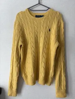 ラルフローレン　ケーブルニット・セーター　古着