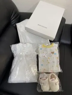 ミキハウス　 ベビードレス ツーウェイオール　プレシューズ　箱付
