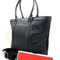 COACH 829 トートバッグ 2way 肩掛け A4 レザー ネイビー