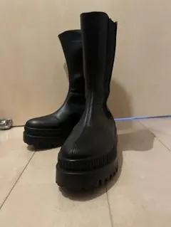 classicalelf サイドゴア厚底トラックソールチェルシーブーツ