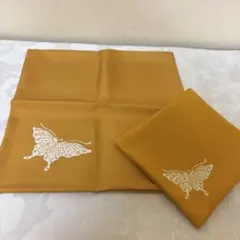 土田友湖 切箔染服紗 帛紗 印あり オレンジ帛紗 おまけ寿帛紗 - メルカリ
