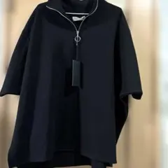 ADRER ブラック ハーフジップ　黒 Lサイズ 新品