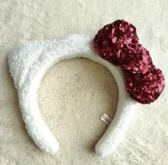 USJハローキティカチューシャ 白赤